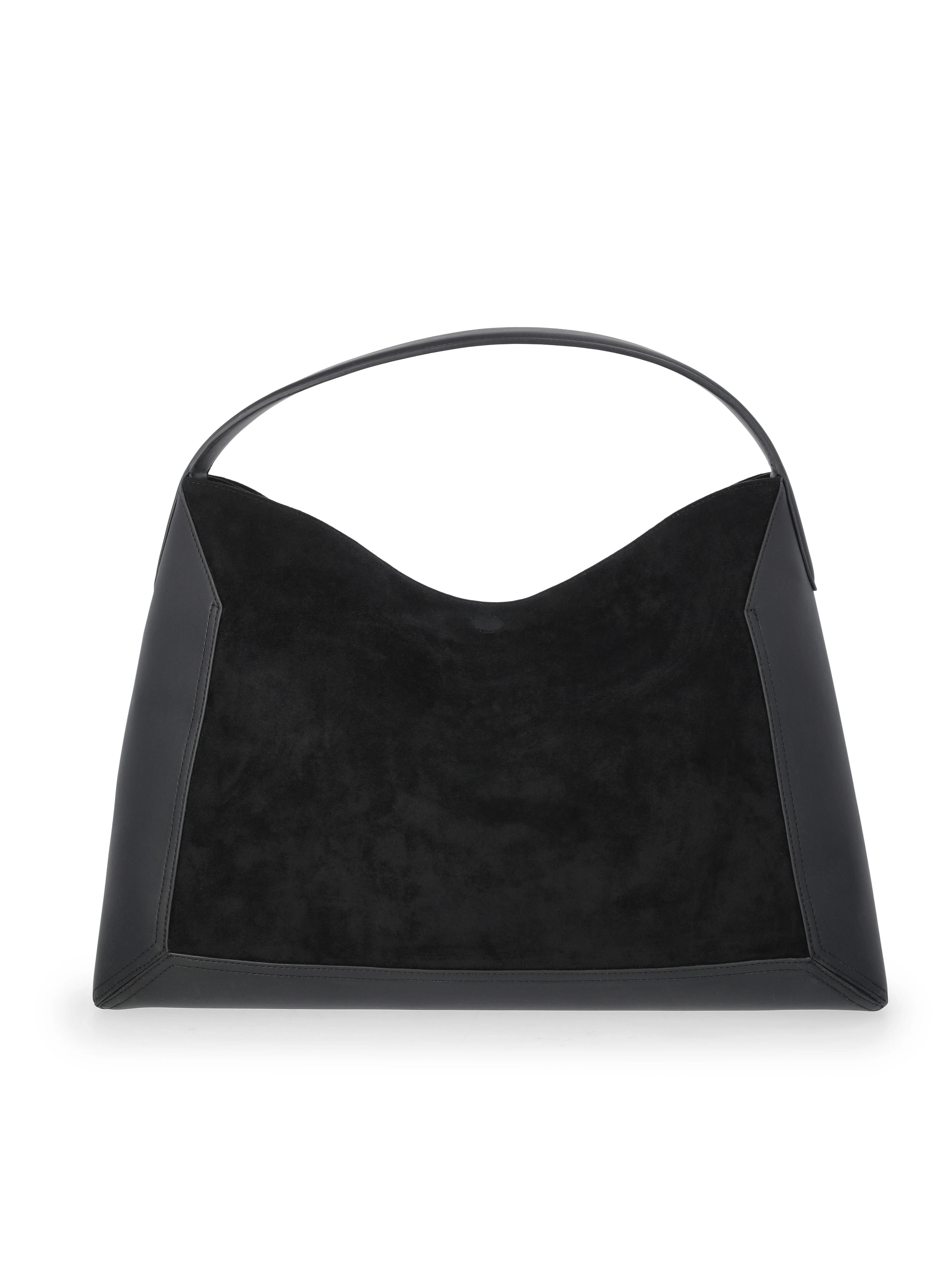 Scoop Women's Faux Suede Hobo Tote Bag, Black | Walmart (US)