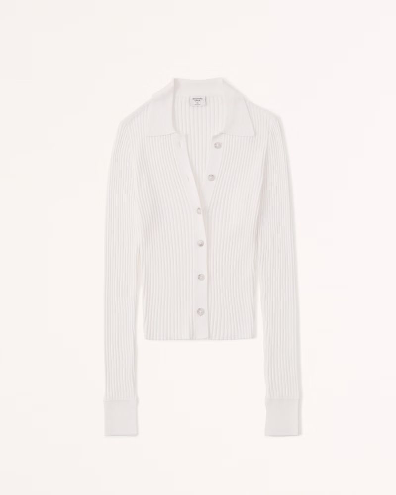 Slim Button-Through Sweater Polo | Abercrombie & Fitch (US)