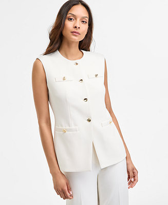 Anne Klein Women's Four-Button Vest - Macy's | Macy's