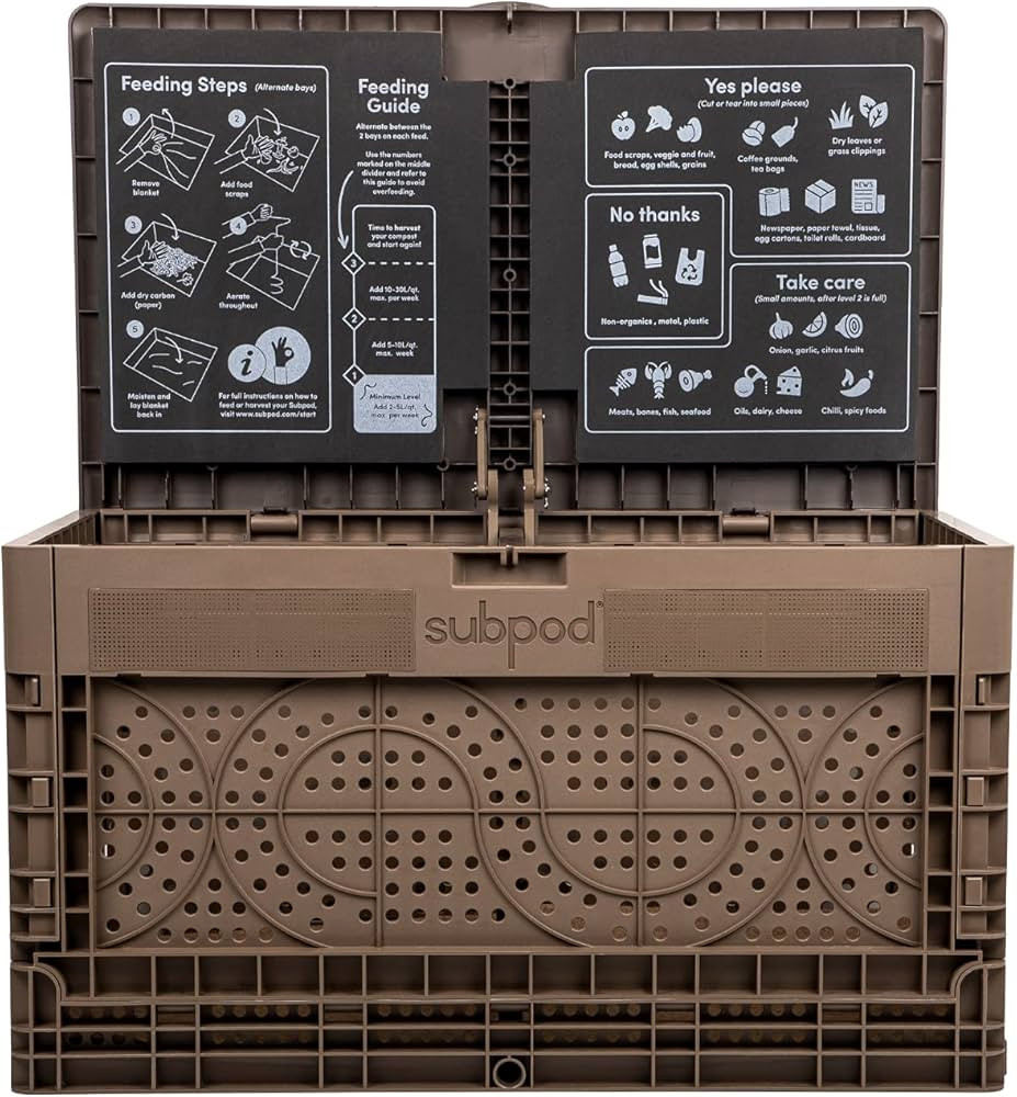 Amazon.com : SUBPOD Compost Bin Outdoor. in-Garden, Composting System & Worm Farm, with Dual Cham... | Amazon (US)