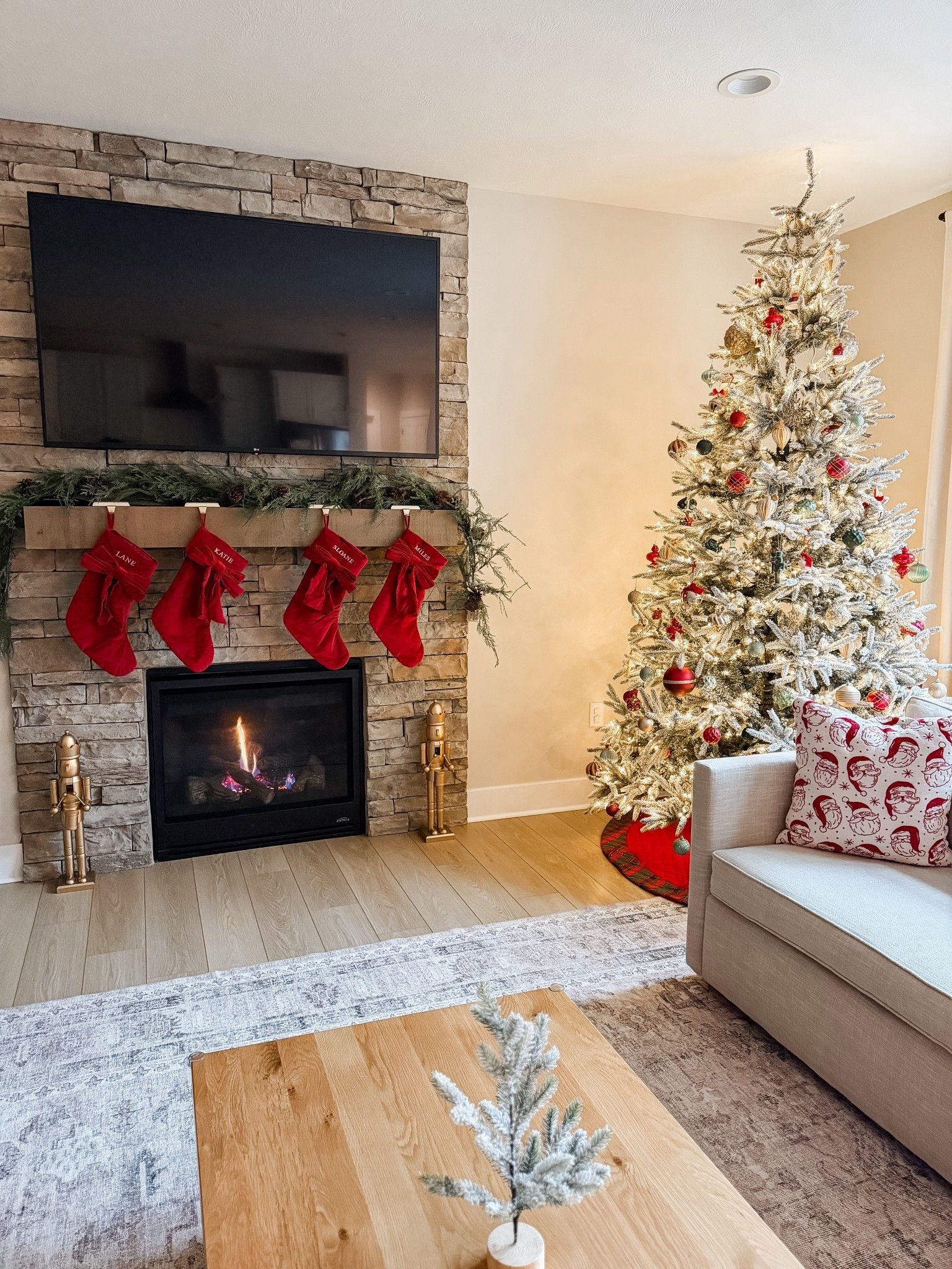 Christmas decor | holiday decor | fireplace | stockings | christmas tree | nutcracker | garland | Christmas 

#LTKHoliday #LTKSeasonal #LTKHome