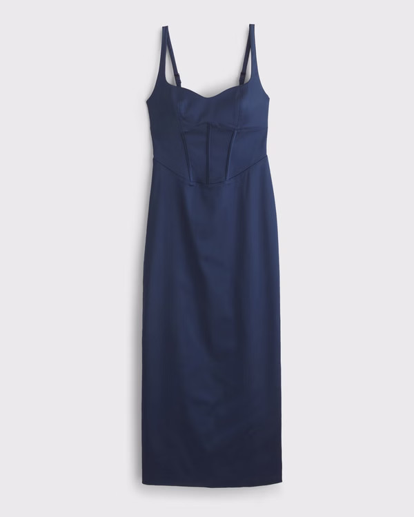 Corset Midi Dress | Abercrombie & Fitch (US)