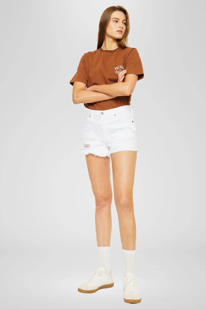 Ethel High Rise Distressed Shorts | Kancan USA