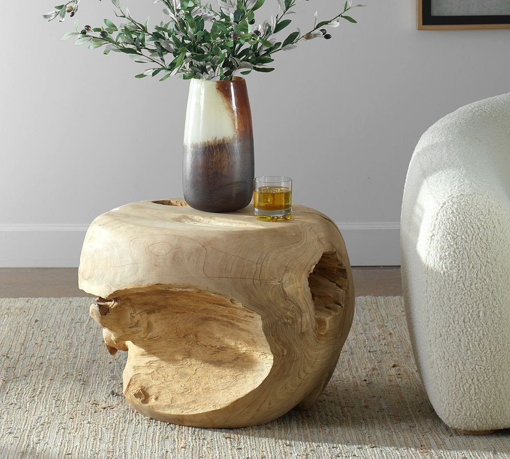 Martha Round Teak Side Table (24.5") | Pottery Barn (US)