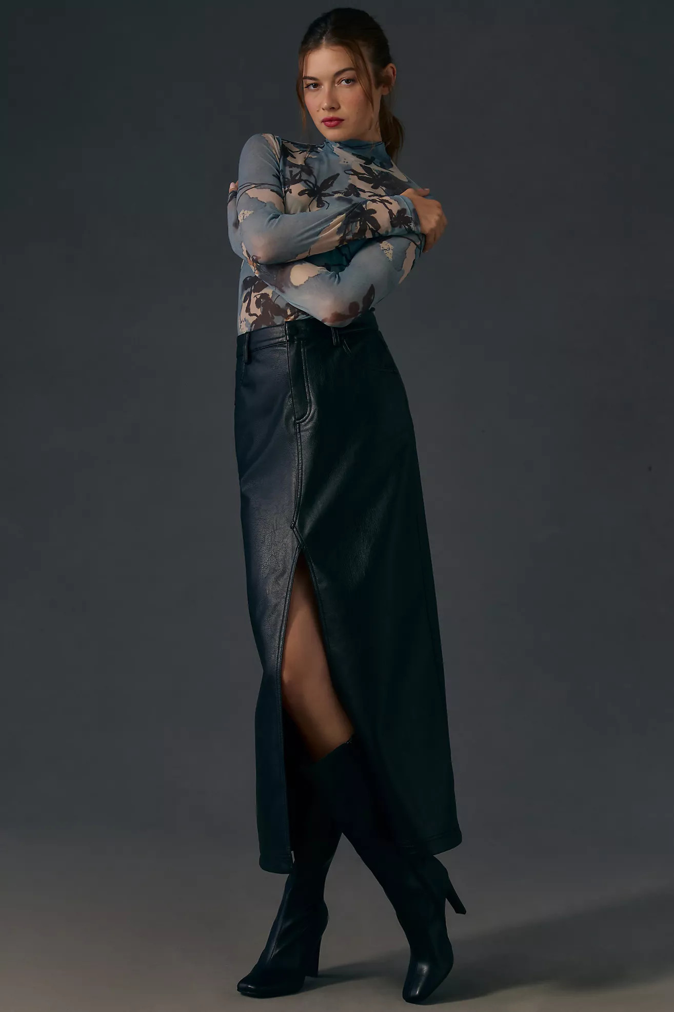 Maeve Mesh Turtleneck | Anthropologie (US)