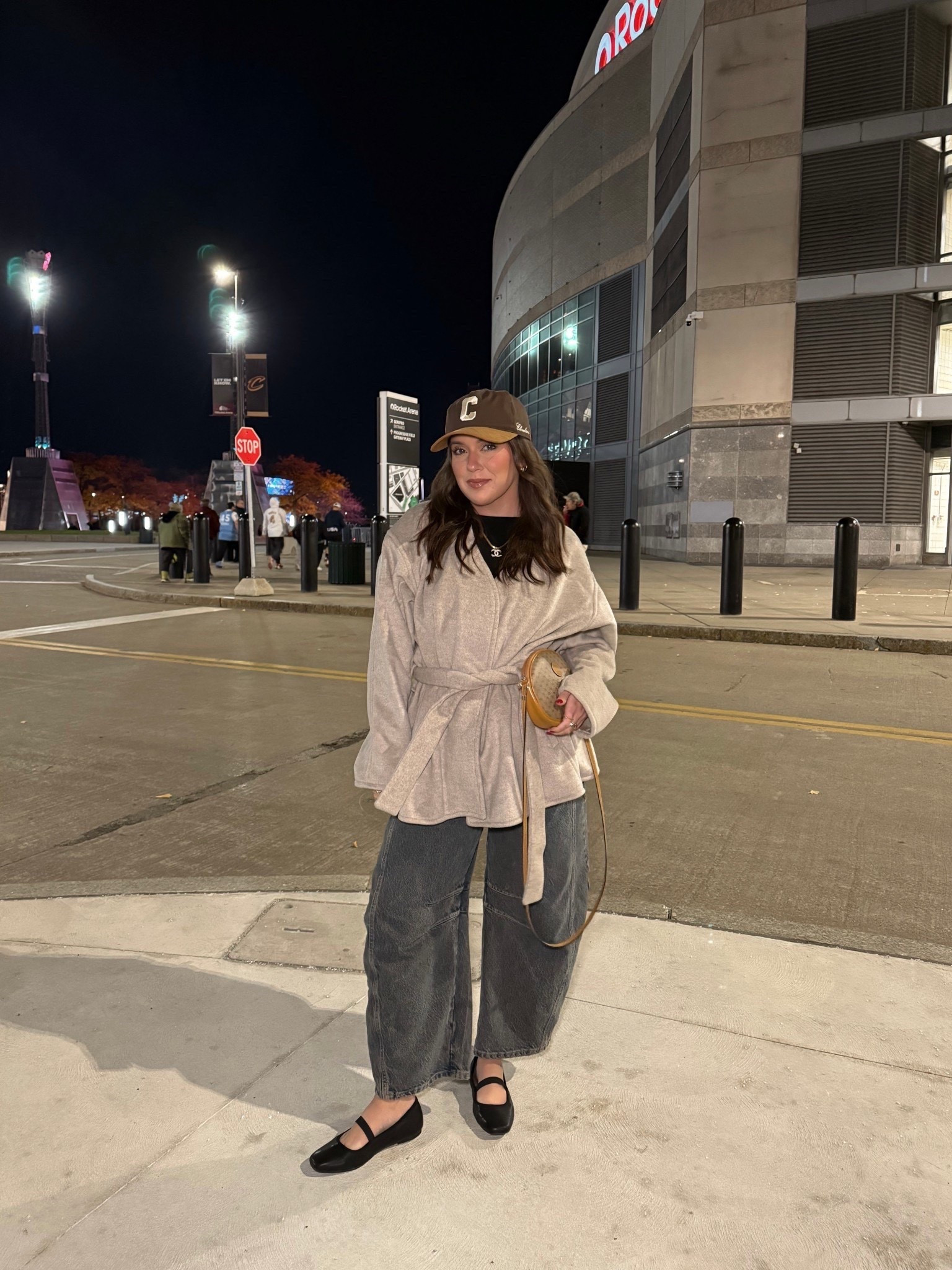 Love this belted coat! 