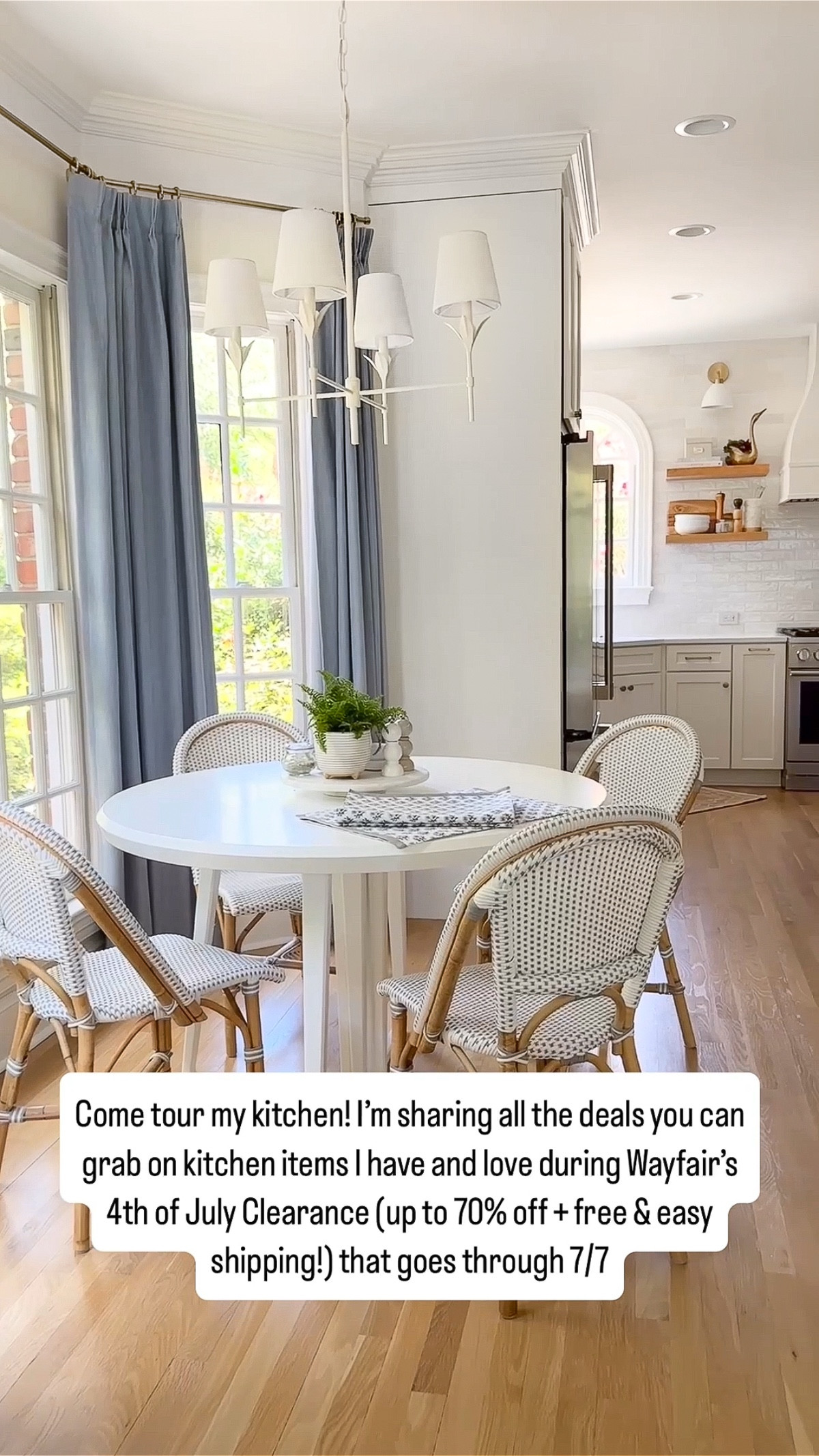 Come tour my kitchen! 💕 I’m sharing all the deals you can grab on kitchen items I have and love during @Wayfair’s 4th of July Clearance (up to 70% off + free & easy shipping!) that goes through 7/7. It’s a great time to get deals on everything you need for a future kitchen renovation or even just a little mini makeover! 😊 #Wayfair #WayfairPartner

#LTKSaleAlert #LTKHome #LTKFindsUnder100