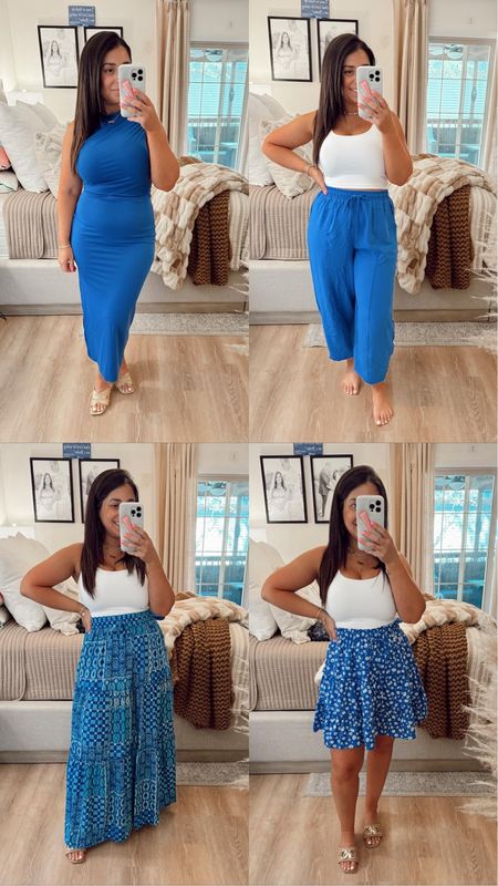 Absolutely love these blue pieces from Amazon. All of which are petite friendly!! petite friendly pants, petite friendly maxi skirt, petite friendly maxi dress

#LTKStyleTip #LTKSeasonal #LTKFindsUnder50