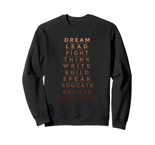 Black History Month Tee Dream Like Martin Lead Like Harriet Sweatshirt | Amazon (US)