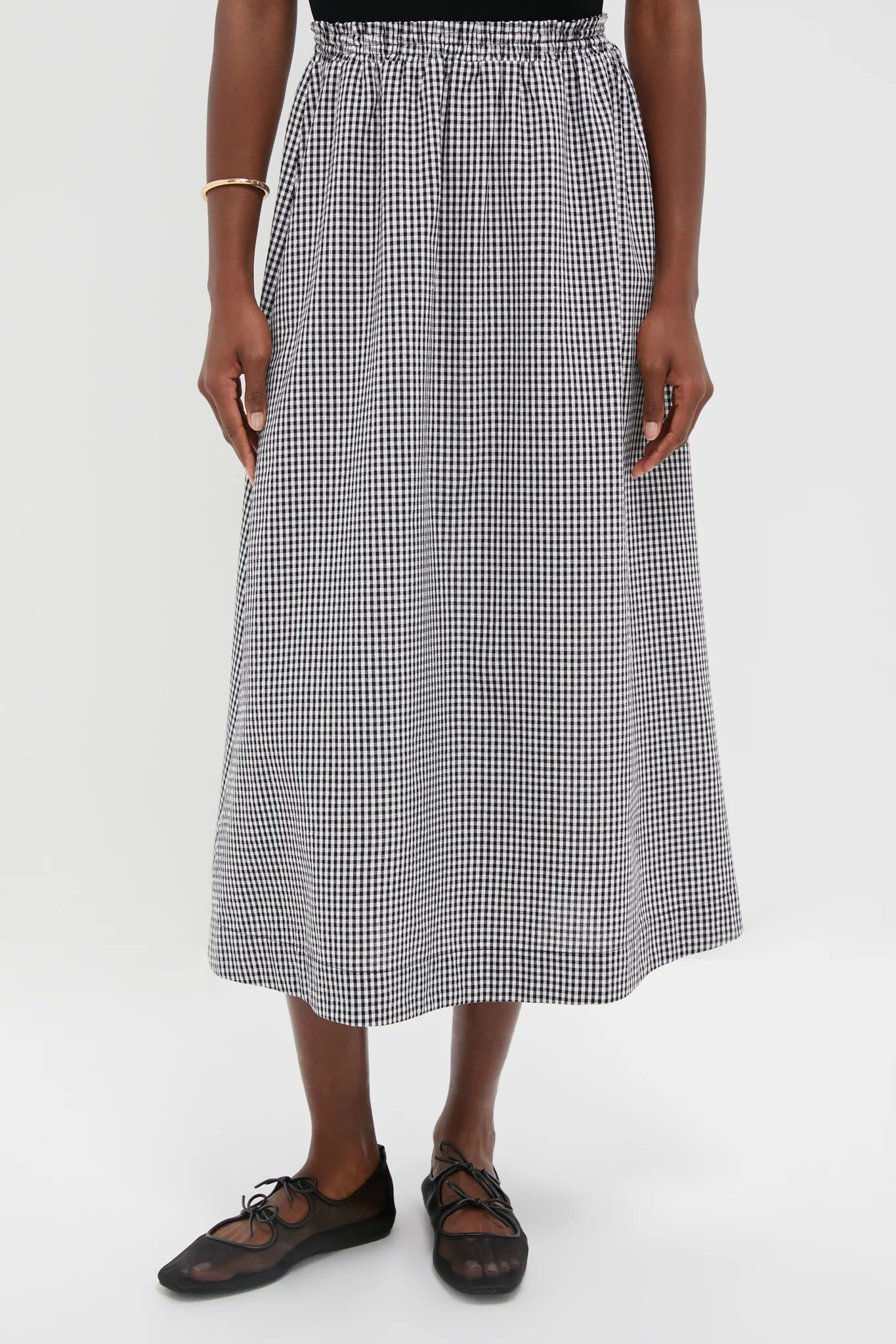 Black Gingham Athena Skirt | Tuckernuck (US)