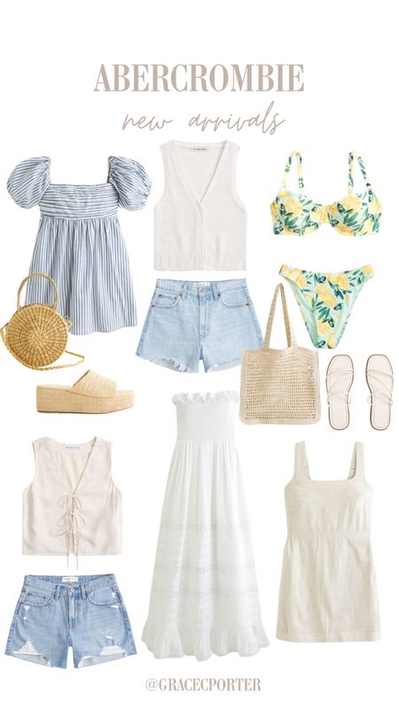 Abercrombie new arrivals!!!🤍✨🍋 Loving these new fun and neutral colors coming to their spring collection. Shop now for spring and summer:) 

#LTKstyletip #LTKSeasonal #LTKtravel