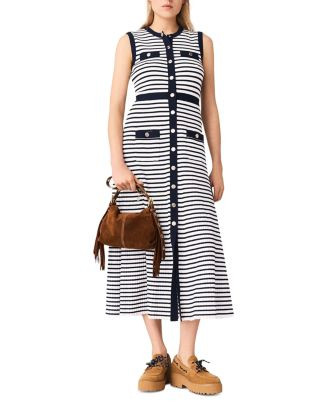 Breton Stripe Knit Maxi Dress | Bloomingdale's (US)