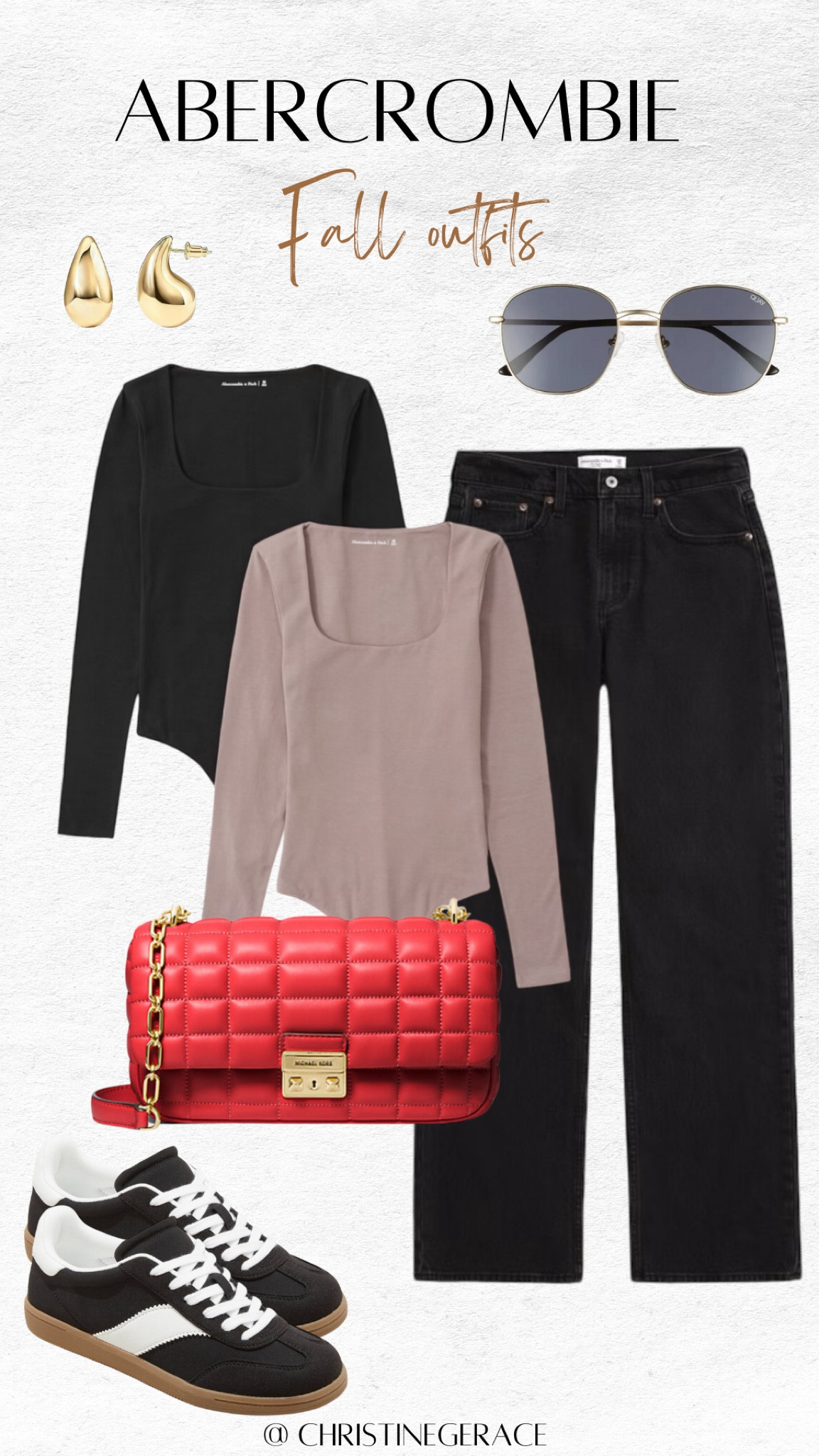 Casual fall outfit ideas ! Jeans, red purse, long sleeve bodysuit & more ! Scroll down to shop ❤️

#LTKStyleTip #LTKFallSale #LTKFindsUnder50