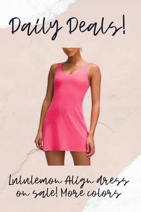 Lululemon align dress on sale 

#LTKFitness #LTKFindsUnder100 #LTKSaleAlert