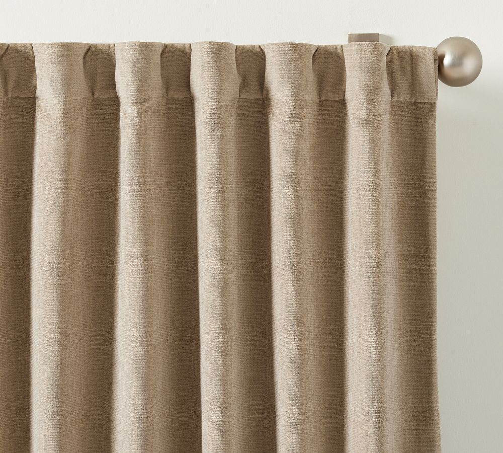 Rustic Chenille Curtain | Pottery Barn (US)