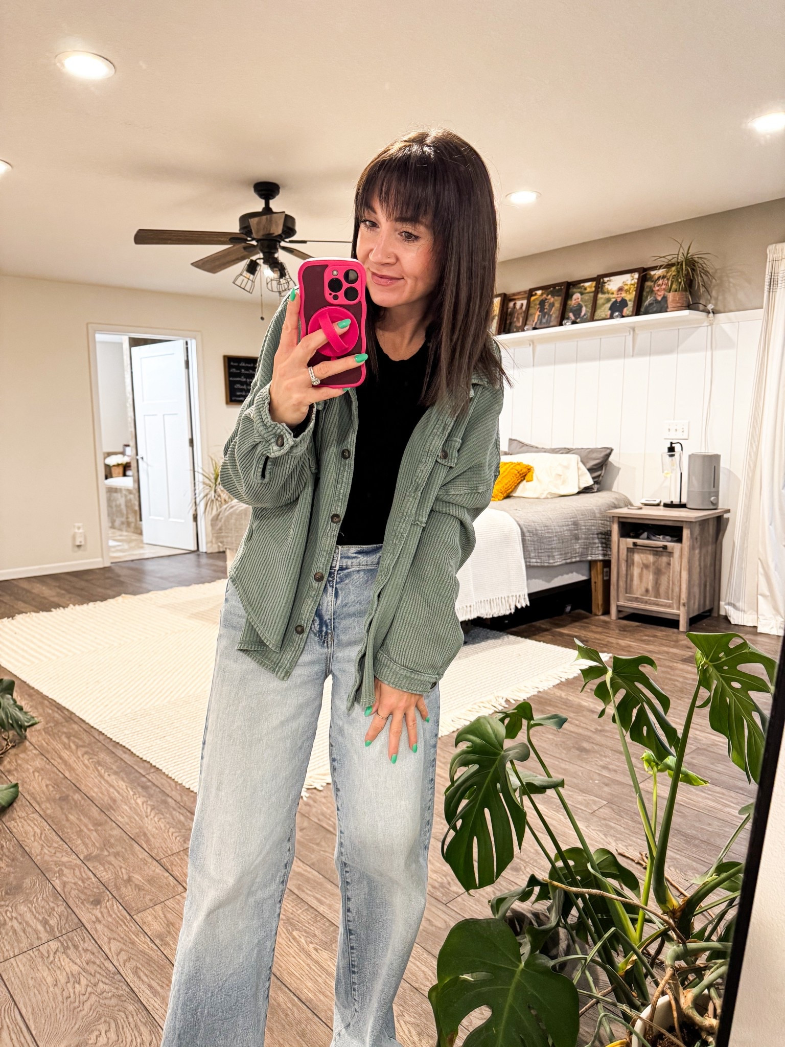 These will probably be my favorite jeans I’ve purchased from Walmart! They are so comfy and I love the fit of them. 

Black shirt: small 
Button up: thrifted 
Jeans: 2 Walmart 

#LTKU #LTKootd #LTKmomlife