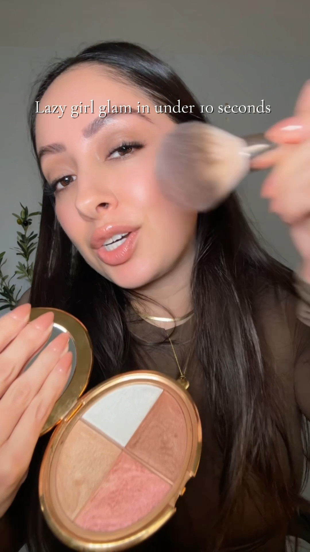 Early mornings call for quick makeup routines and my Tarte Glow wardrobe is always ready to give me that perfect glow and highlight. 
It seriously takes me 10 seconds to elevate my look from blah to perfectly put together. Its blush, contour, highlight, and eyeshadow all in one, instantly making me look put together and like I spent way too much time doing my makeup. 

She’ll forever sit as a main girly on my vanity. 
#tarte
#easymakeup
#makeuproutine 
#makeupessentials 
#tartecosmetics 

#LTKBeauty #LTKFindsUnder50 #LTKU