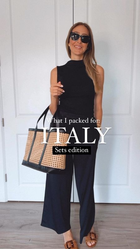 What I packed for Italy 🇮🇹 sets edition.
They are comfortable and they are so stylish. 
I love how flattering they are.
All run tts . Wearing a size small on all pieces . I am 5’9” for your reference.

#LTKOver40 #LTKTravel #LTKStyleTip