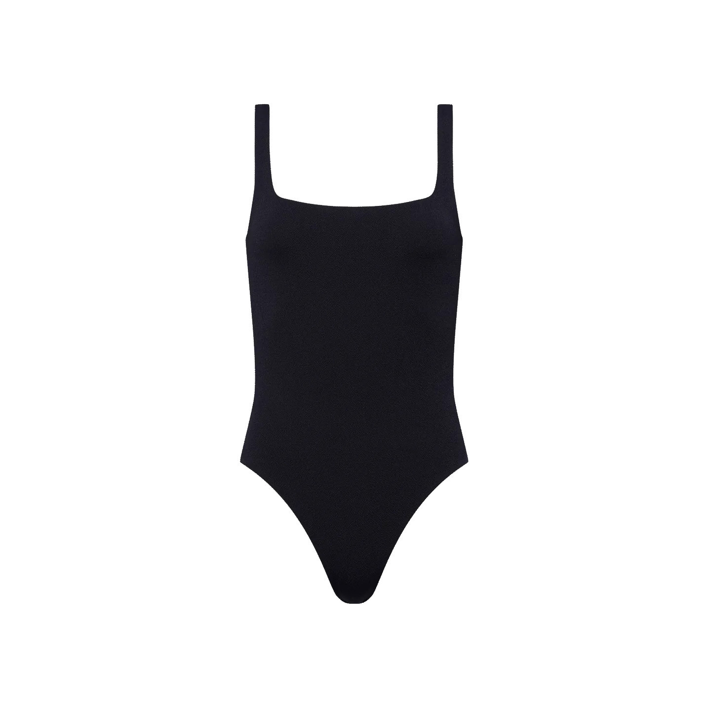 Square Neck One Piece | Black | Nuuds US