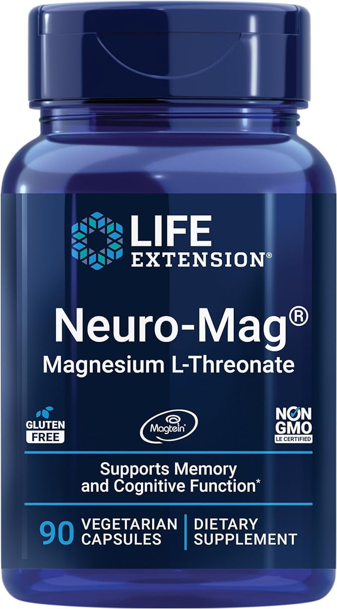 Life Extension Neuro-mag Magnesium L-threonate, Magnesium L-threonate, Brain Health, Memory & Att... | Amazon (US)