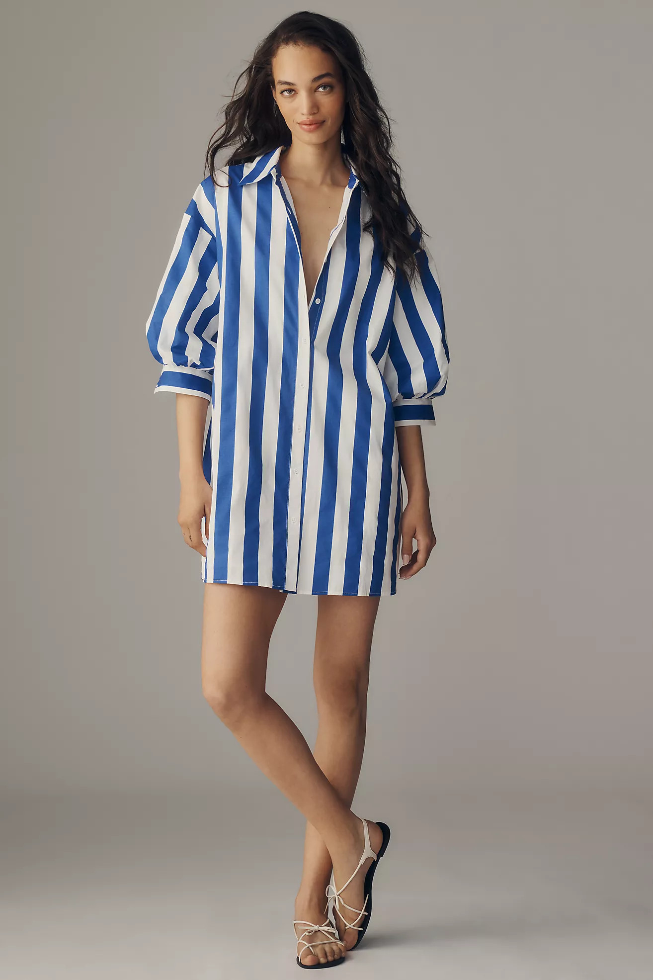 English Factory Striped Shirt Dress | Anthropologie (US)