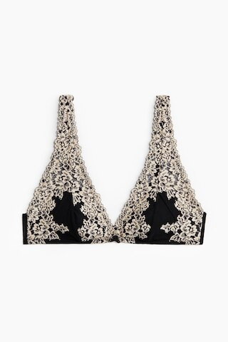 H & M - Padded Soft-Cup Lace Bra - Black | H&M (US + CA)