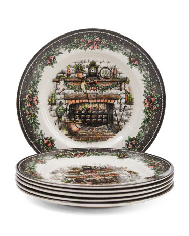 6pk Christmas Eve Dinner Plates | TJ Maxx