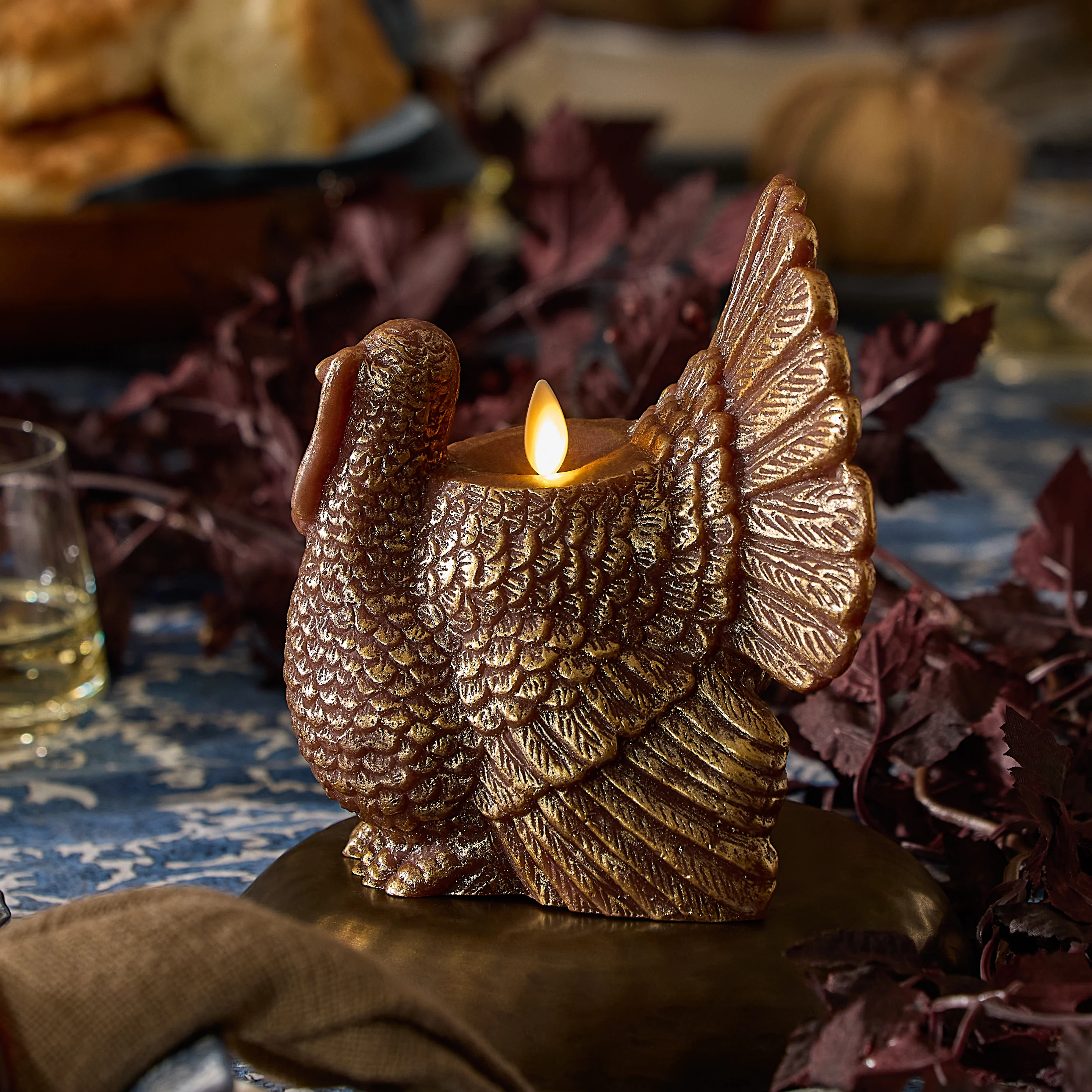 Metallic Cappuccino Flameless Candle Turkey | Luminara