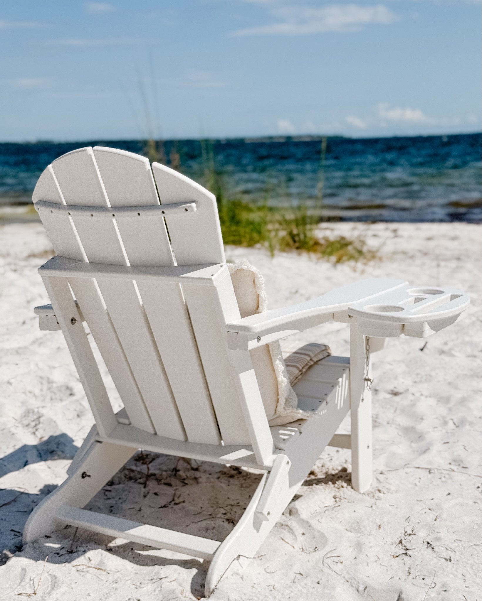 A must chair for the all year! Fires relaxing lounging it’s so comfortable and it has a handy tray!! #chair #beach #yard #outdoor #outdoorfurniture #Adirondack 

#LTKHome #LTKSaleAlert #LTKSeasonal