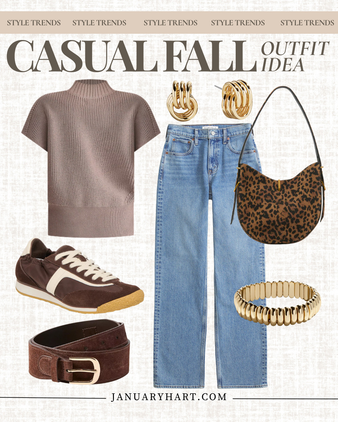 The October Lookbook 🍁

fall street style, denim outfits, outfits with jeans, sneakers, chocolate brown, leopard bag, casual outfit with jeans 

 #LTKOver40 #LTKFindsUnder100 #LTKStyleTip