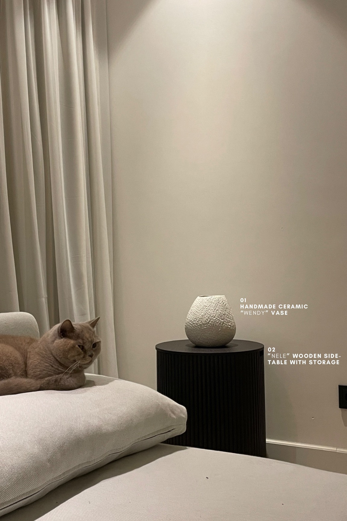 Westwing Collection November finds (check out their Black Friday deals for home decor and furniture available across Europe) #westwing #westwingcollection

1. Handmade ceramic “Wendy” vase
click on the photo / alternative link
This vase has so much personality and I am obsessed with this little thing. The texture is really interesting and it’s something I’ve never seen on a ceramic vase before. It’s almost as if they rolled a net type of fabric under it. It’s super cool and it makes such a statement for such a simple tiny item. LOVE the texture and love how well-made it is. It’s not flimsy at all and it’s actually quite heavy. You can get ceramic vases everywhere at all sorts of price point. But, it’s rare to find something that’s not so expensive with the right texture and weight.

2. “Nele” wooden side-table with storage
click on the photo / alternative link
This side-table is hands down one of my best finds in 2022. The wooden paneling is absolutely gorgeous – the photo doesn’t do it justice. It matches so well with the rest of my interior and it is so heavy and so well structured. I mean, it literally holds up to 190kg. That’s a sign that it is well made to me. I also love the discreet storage function. It’s super convenient to store the blanket that we use in the living room and it’s super easy to take in and out.

#LTKhome #LTKsalealert #LTKeurope