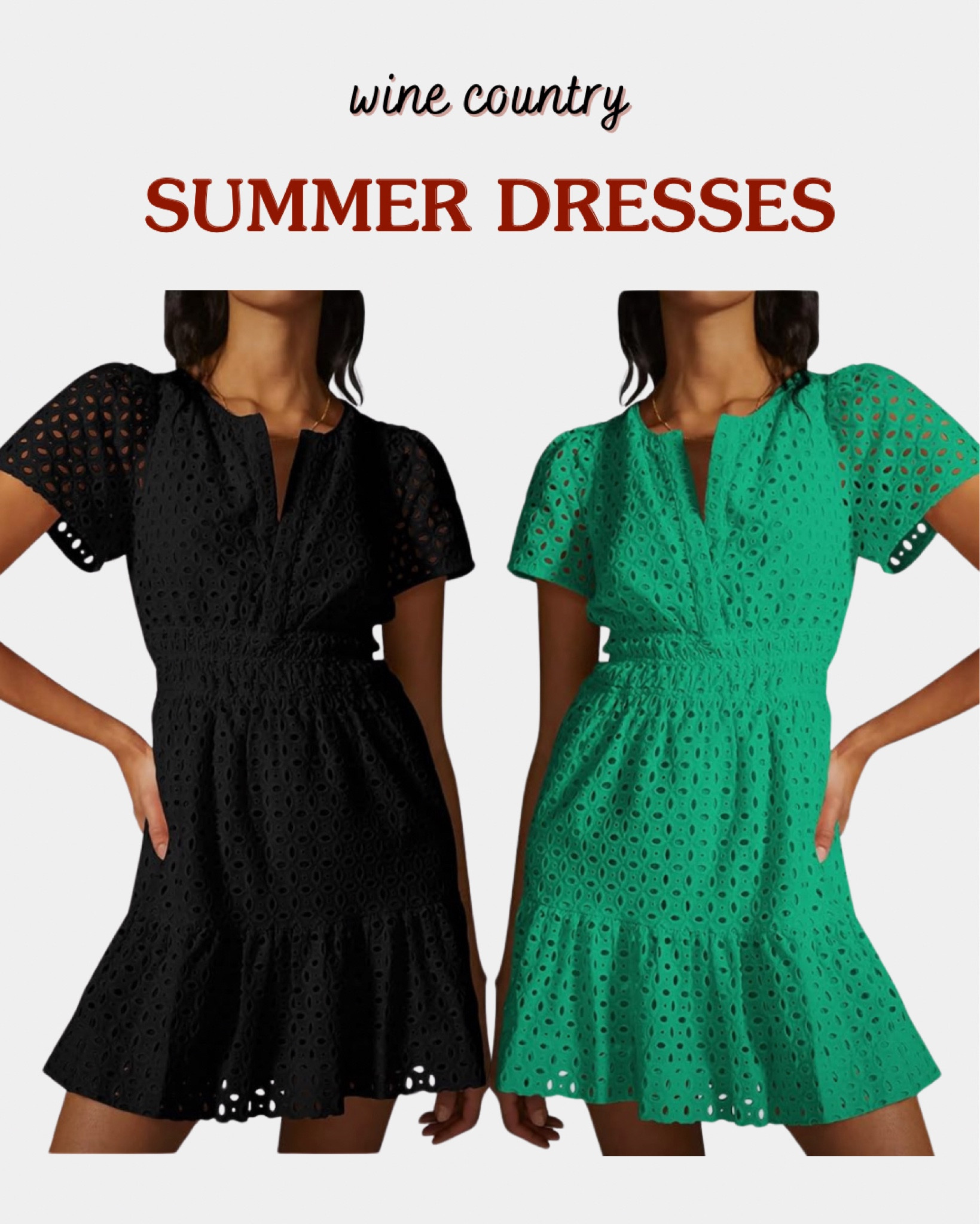 Summer dress for a wine country vacation! 

Napa outfit // wine tasting outfit // vineyard outfit // winery dress