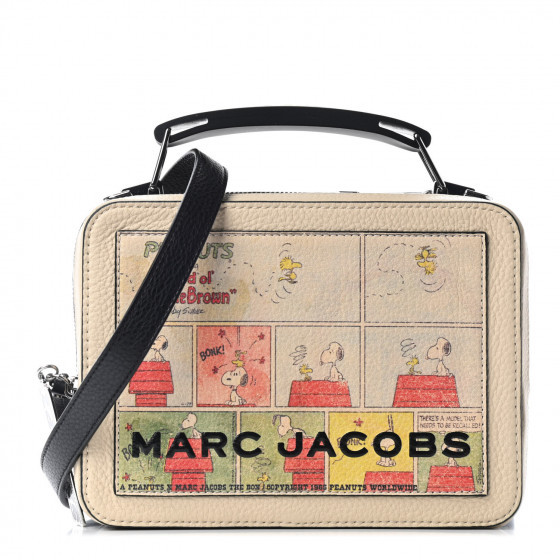 MARC JACOBS X Peanuts Calfskin The Box Crossbody Multicolor | Fashionphile