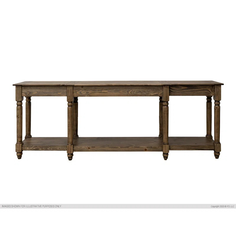 Gracie Oaks Adomas 94.5'' Solid Wood Console Table | Wayfair | Wayfair North America
