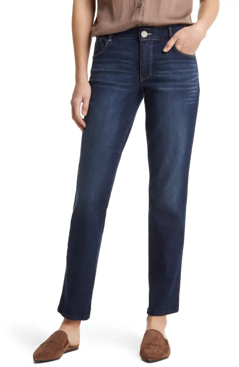 'Ab'Solution Raw Hem Straight Leg Jeans | Nordstrom
