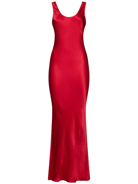 Alison silk charmeuse long dress | Luisaviaroma