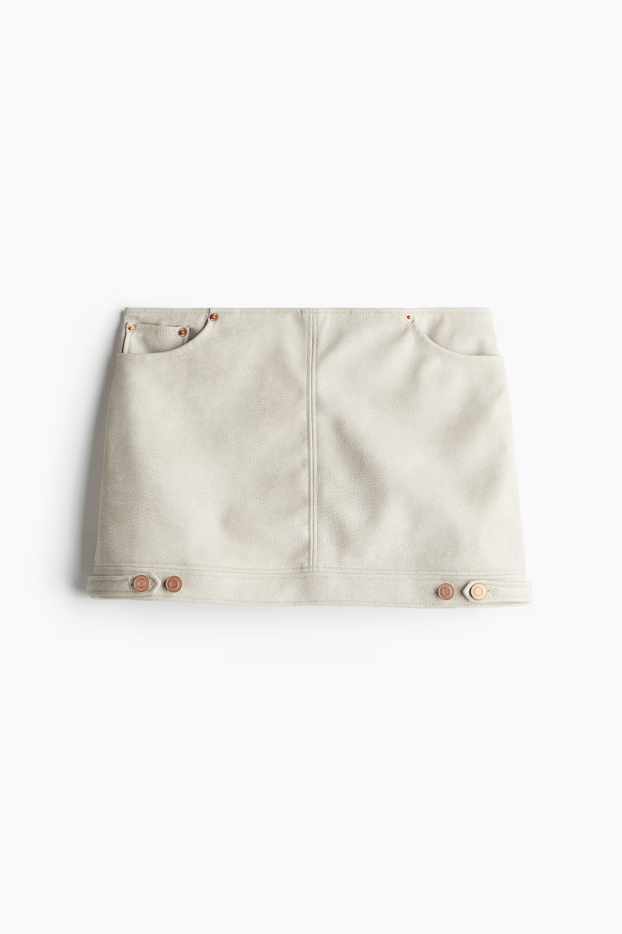Coated mini skirt | H&M (UK, MY, IN, SG, PH, TW, HK)