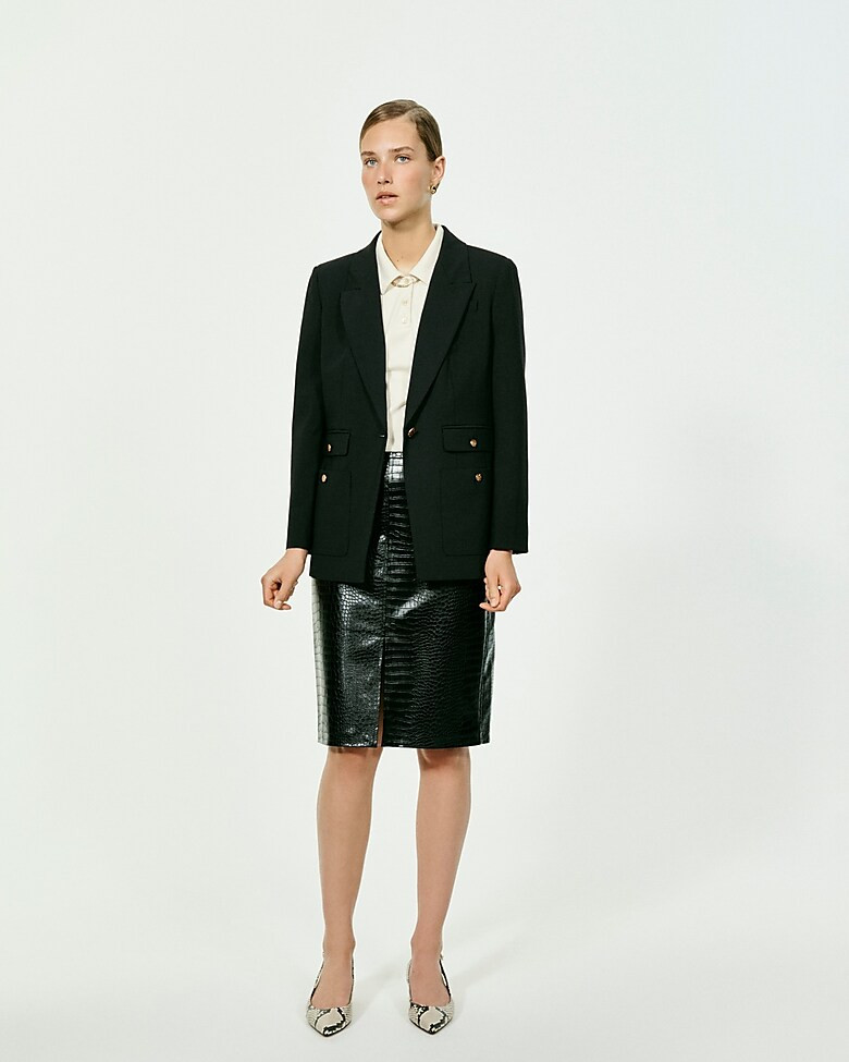 Vivienne blazer in Italian bi-stretch wool blend | J. Crew US