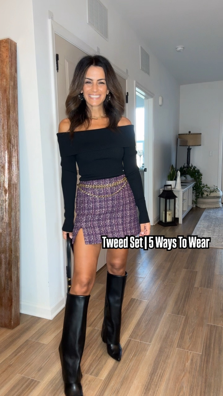 💜Tweed Set | 5 Ways To Wear

#LTKParties #LTKHoliday #LTKOver40