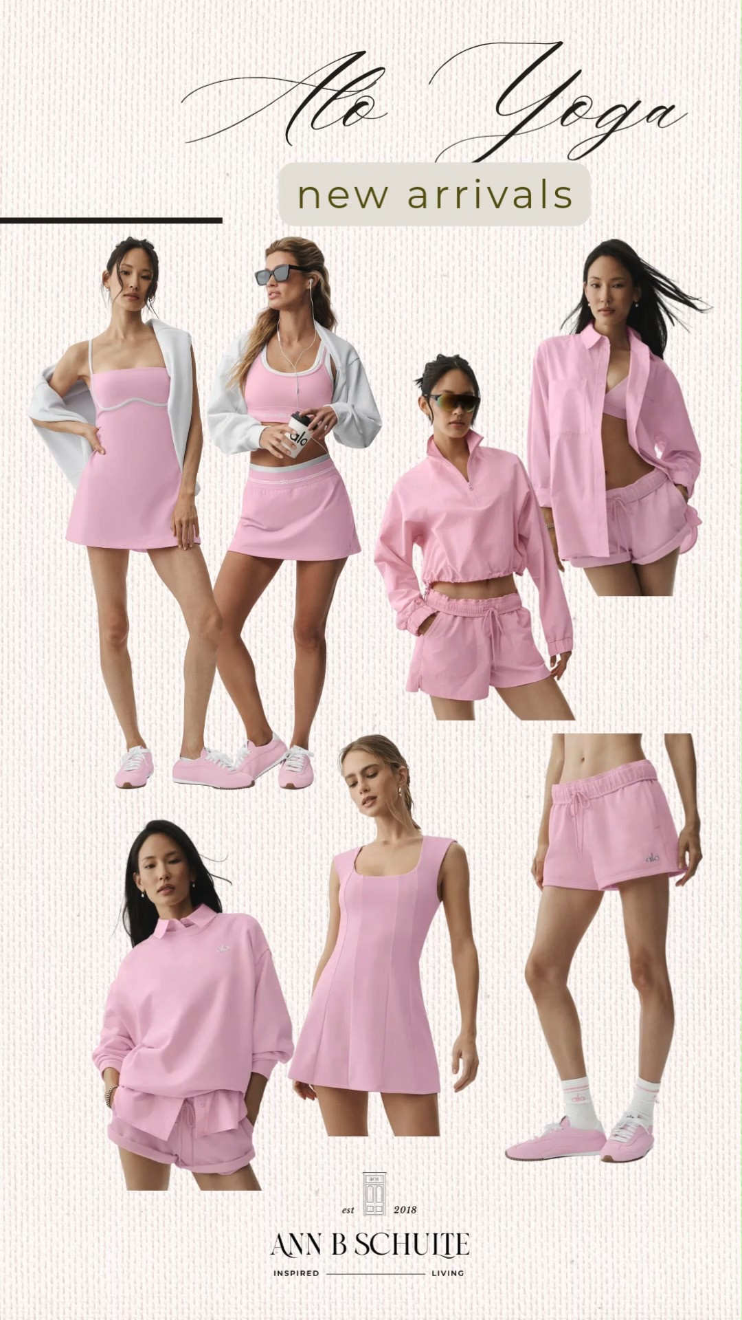 Alo Yoga’s new arrivals in Pink Marshmallow are basically a love letter to all things pretty, polished, and sporty. From tennis-inspired dresses and skirts to cozy layers and matching sets, this soft pink lineup makes activewear feel effortlessly chic. The hardest part is picking just one piece. 💕🎀🩰

#AloYoga #AloYogaNewArrivals #PinkMarshmallow #AloYogaPink #WomensActivewear #TennisStyle #TennisOutfit #AthleisureStyle #ActivewearFashion #WorkoutOutfits 

 #LTKootd #LTKActive