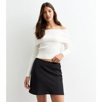 Women's Black Satin Mini Skirt New Look | New Look (UK)