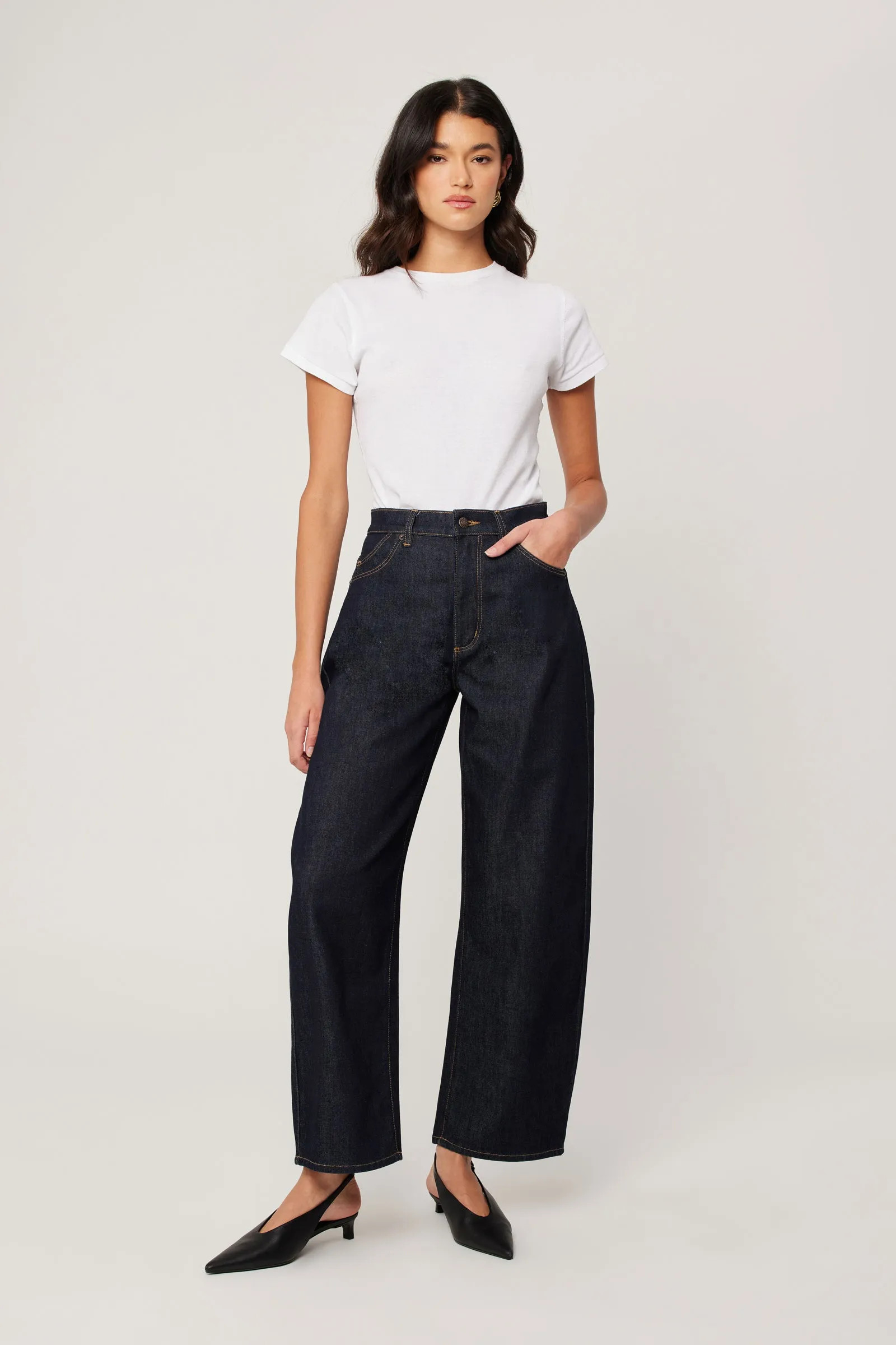 Buy Gigi Barrel - Helena Rinse Blue Online | Rollas Jeans | Rolla's Jeans APAC