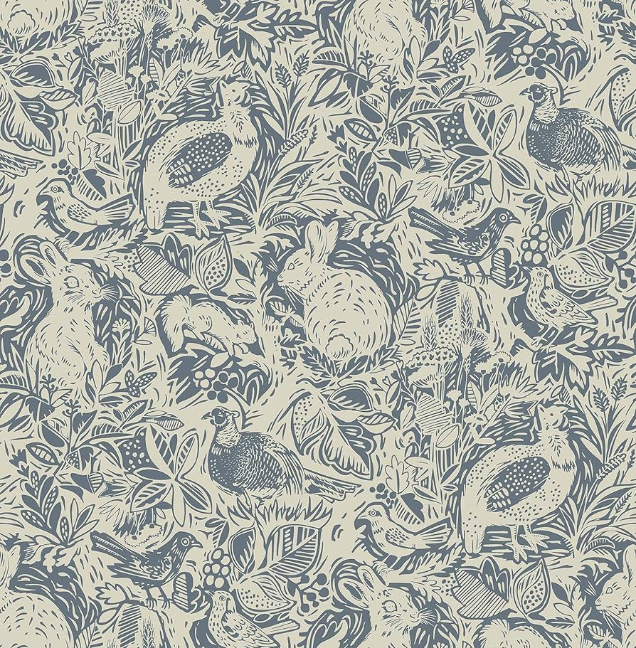 NuWallpaper Blue Terrene Peel and Stick Wallpaper (NUS3622) | Amazon (US)