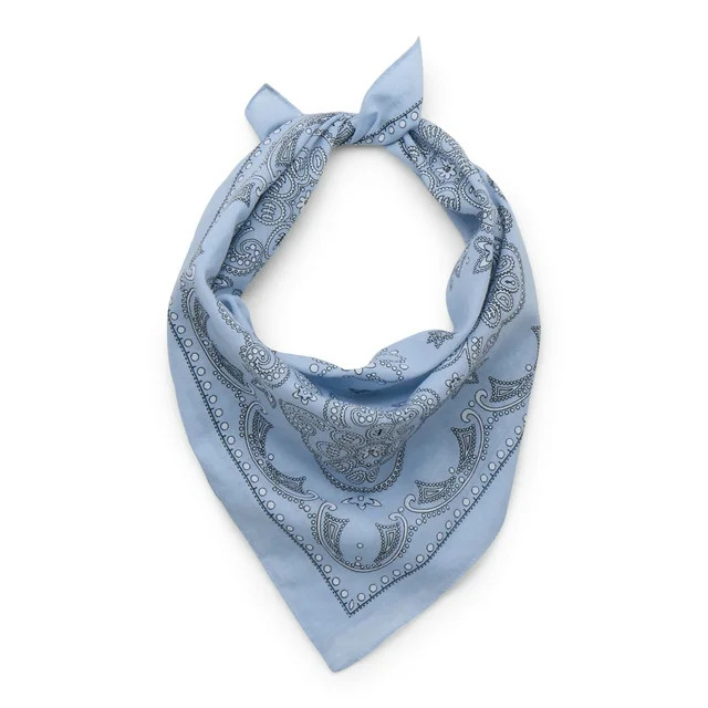 Time and Tru Women's Western Star Bandana, One Size, Blue Hope | Walmart (US)
