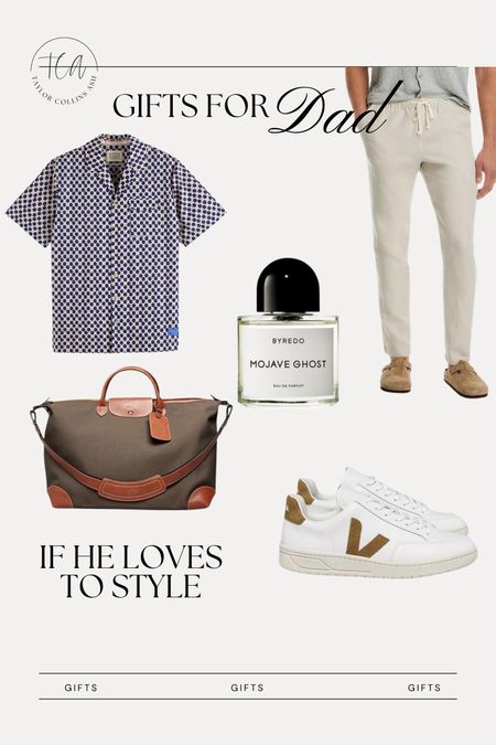 Gifts from Bloomingdale's for Father's Day-- perfect for the guy who loves to look stylish. 

Resort wear men's 
Travel duffel bag
Men's cologne 
Veja sneakers 

#LTKMens #LTKGiftGuide #LTKStyleTip