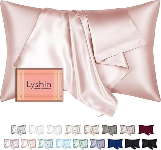 Mulberry Silk Pillow Cases Standard Size with Hidden Zipper, Ultra Smooth and Soft Silk Satin Pil... | Amazon (US)