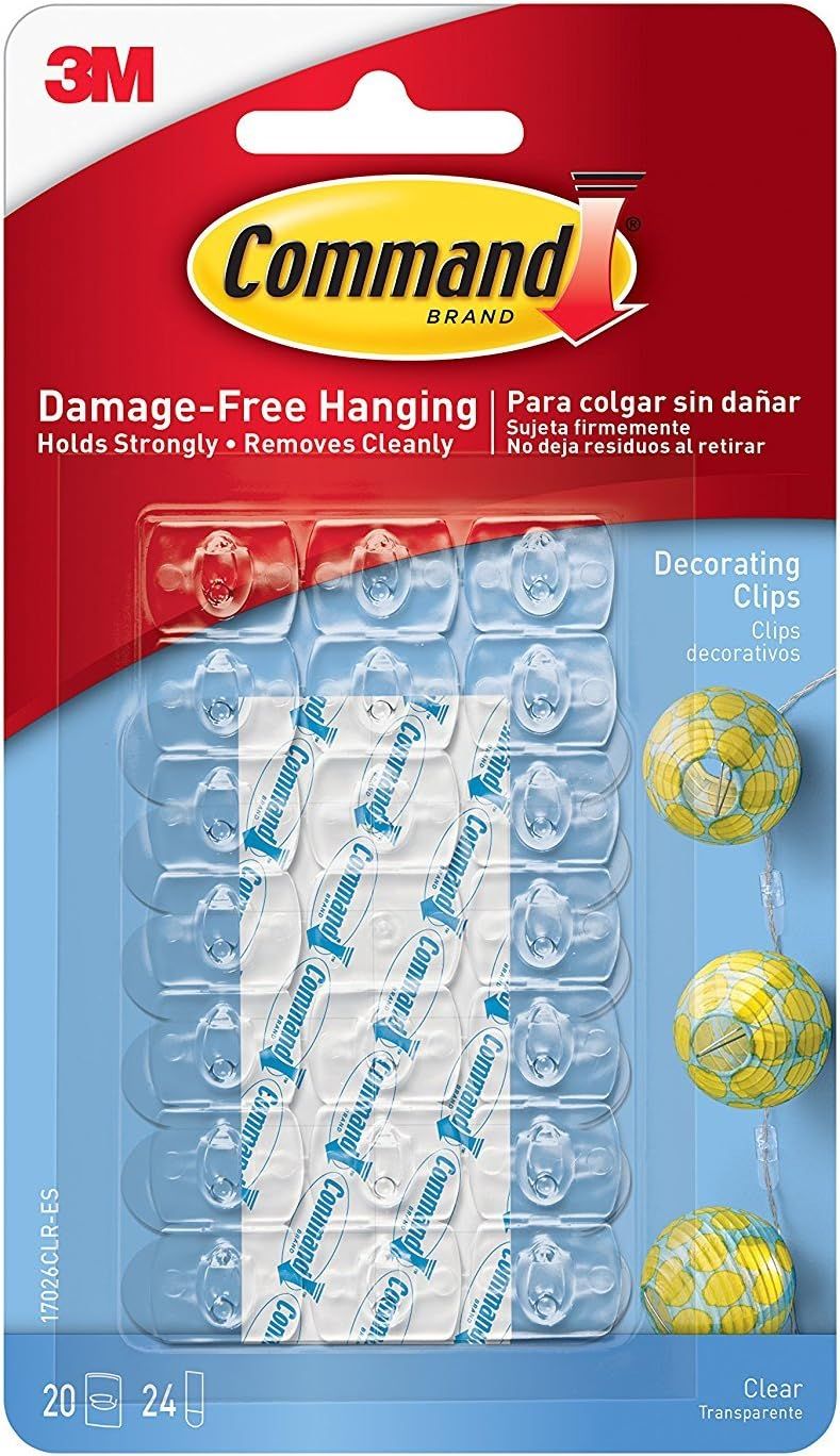 3M Command Decorating Clips, Clear, 60-Clip - 3 Pack | Amazon (US)