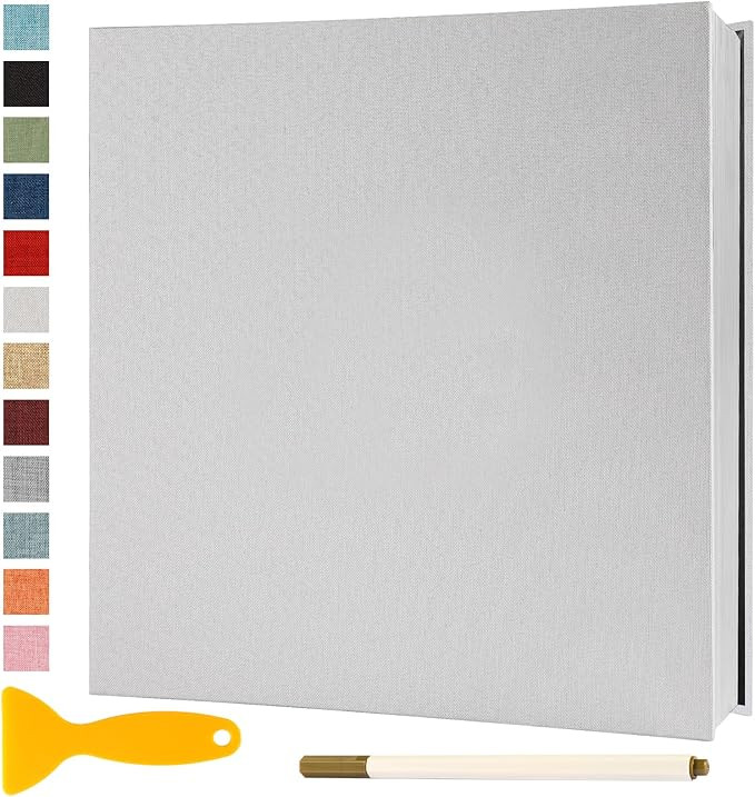 Photo Album Self Adhesive Pages Scrapbook Magnetic Photo Albums with Sticky Pages for 4x6 5x7 8x1... | Amazon (US)