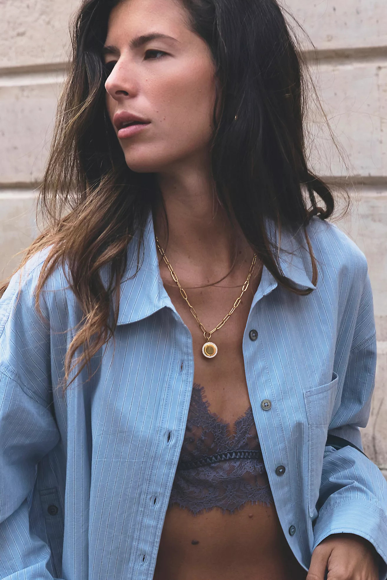 Brenda Grands Paperclip Coin Necklace | Free People (Global - UK&FR Excluded)