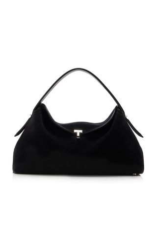 T-Lock Suede Top Handle Bag | Moda Operandi (Global)